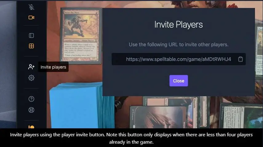 spelltable invite players