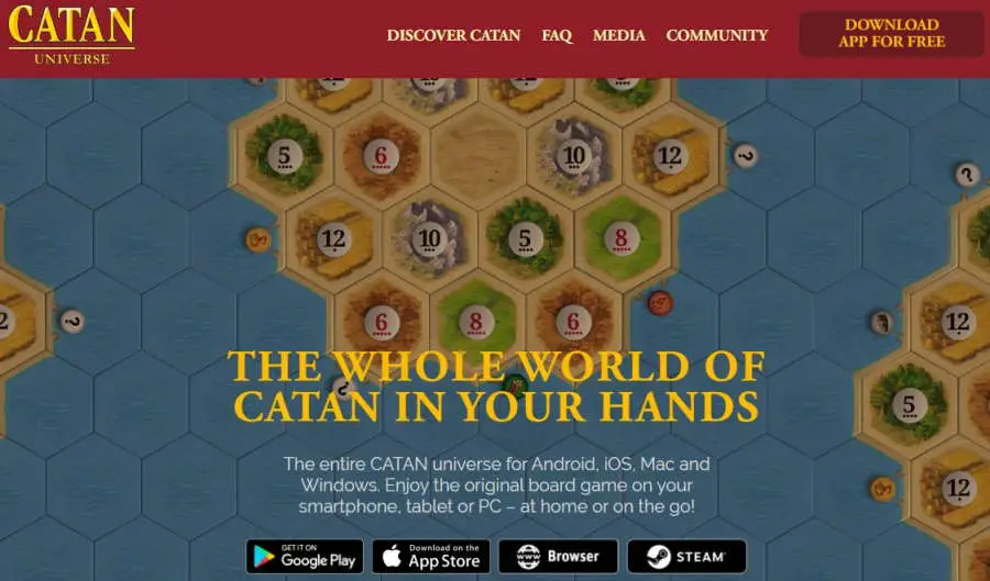 catan universe homepage