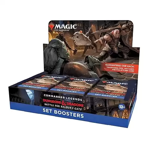 Commander Legends: Battle for Baldur’s Gate Set Booster Box | 18 Packs (270 Magic Cards)