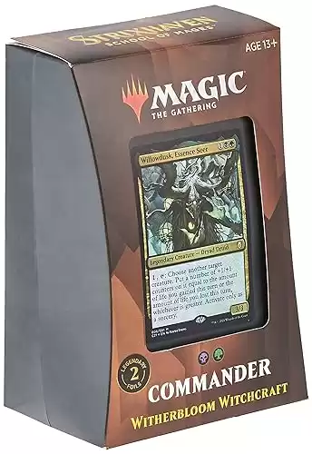 Magic The Gathering Strixhaven Commander Deck – Witherbloom Witchcraft (Black-Green)