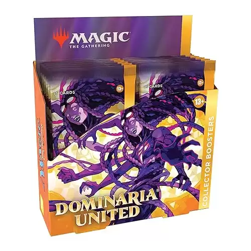 Dominaria United Collector Booster Box | 12 Packs + Box Topper Card