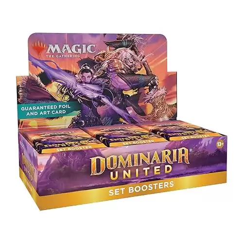 Dominaria United Set Booster Box | 30 Packs + Box Topper Card (361 Magic Cards)