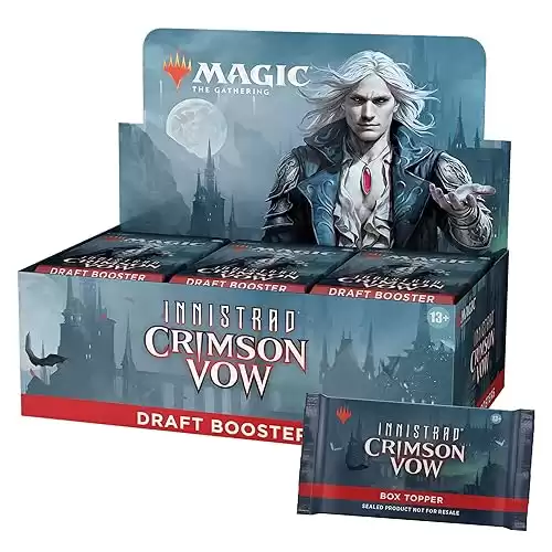 Innistrad: Crimson Vow Draft Booster Box | 36 Packs + Dracula Box Topper (541 Magic Cards)