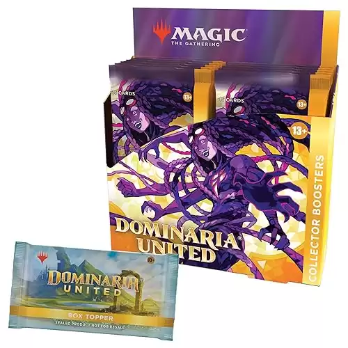 Dominaria United Collector Booster Box | 12 Packs + Box Topper Card